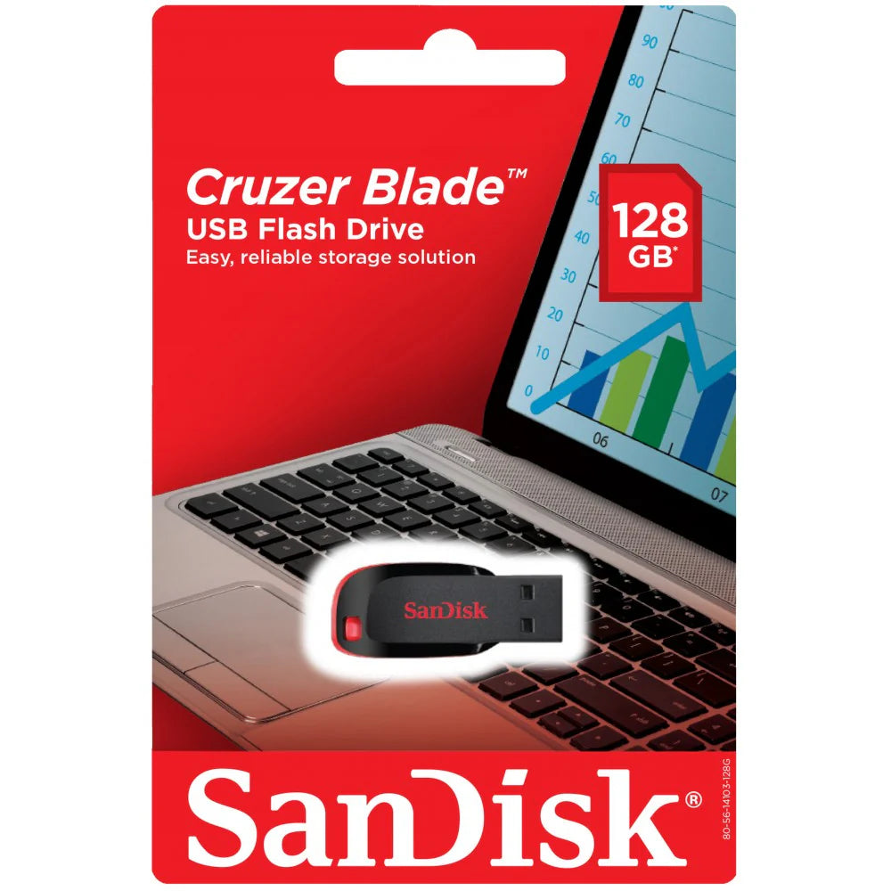 SanDisk Cruzer Blade Pendrive 128GB SanDisk Cruzer Blade Pendrive 128GB